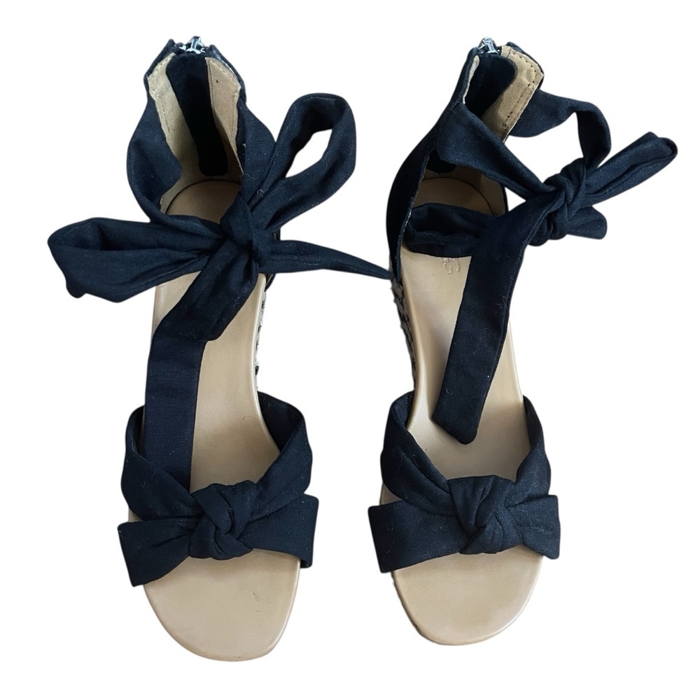 UGG Black Yarrow Wedge Sandal US 8.5
